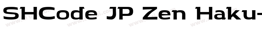 SHCode JP Zen Haku字体转换
